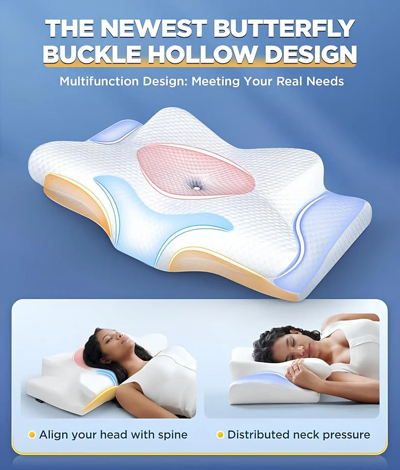 Almohada Cervical Ergonómica Vitalis Orto® - Memory Foam Premium