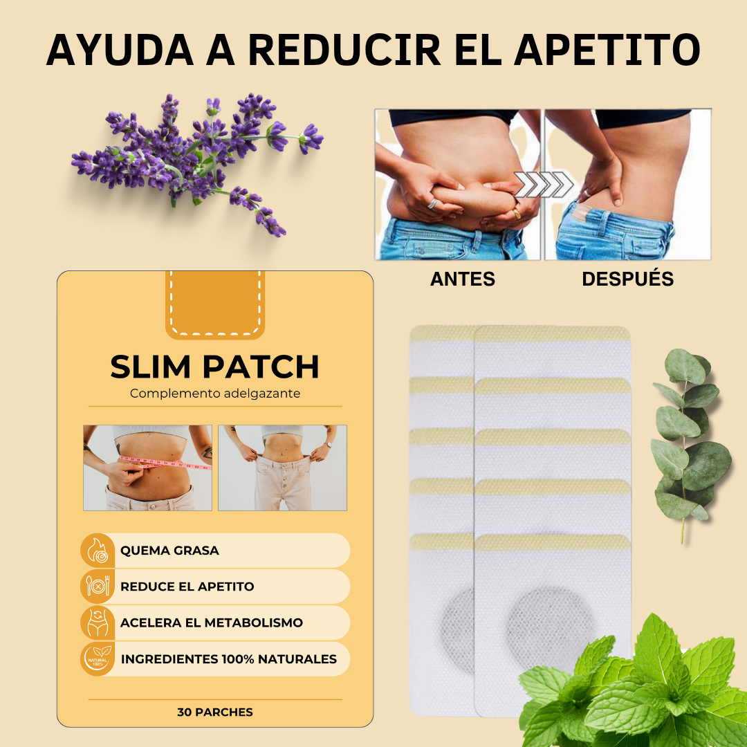 PARCHES ADELGAZANTES SLIM PATCH CON FÓRMULA NATURAL
