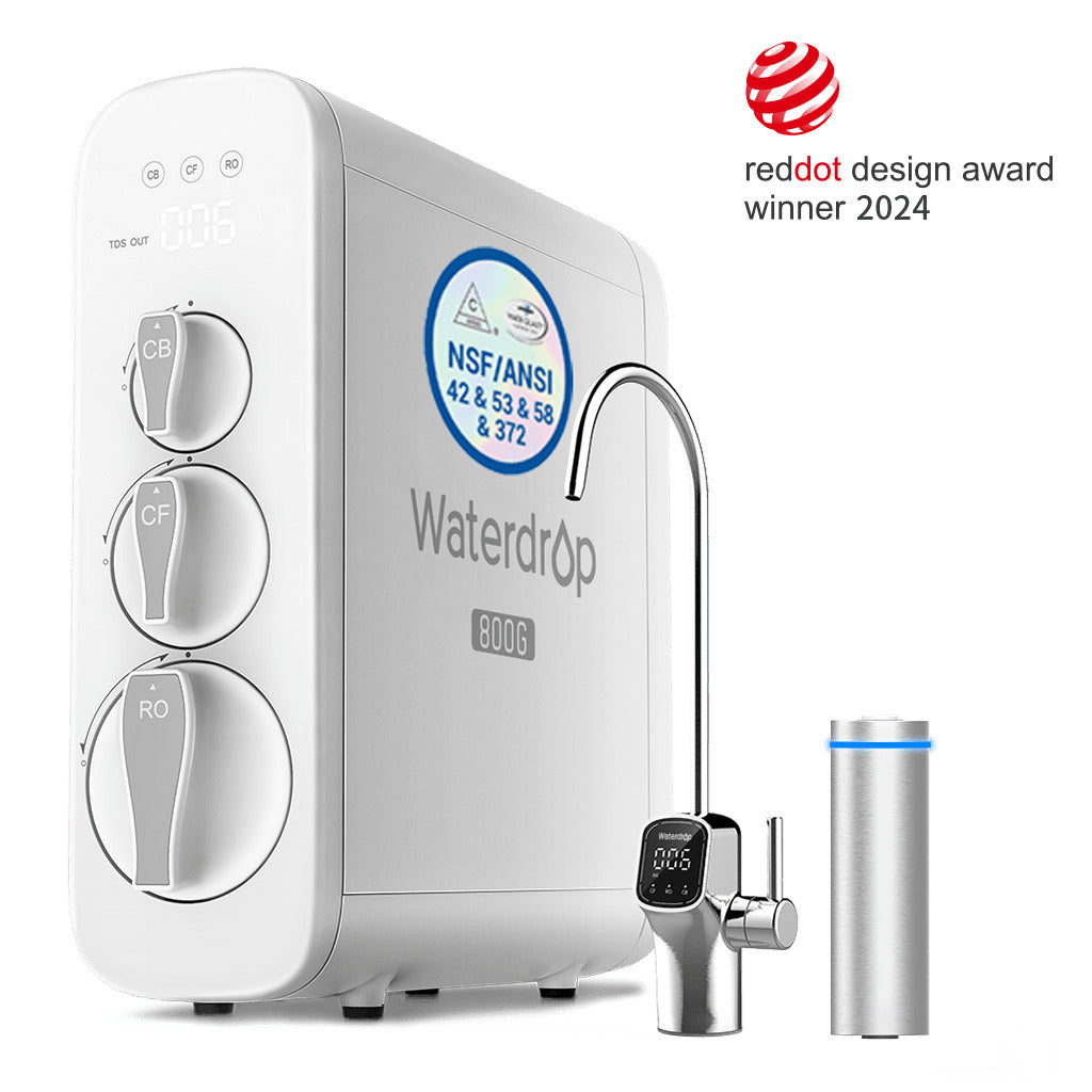 800 GPD Tankless RO System with UV Sterilizing Light - Waterdrop G3P800
