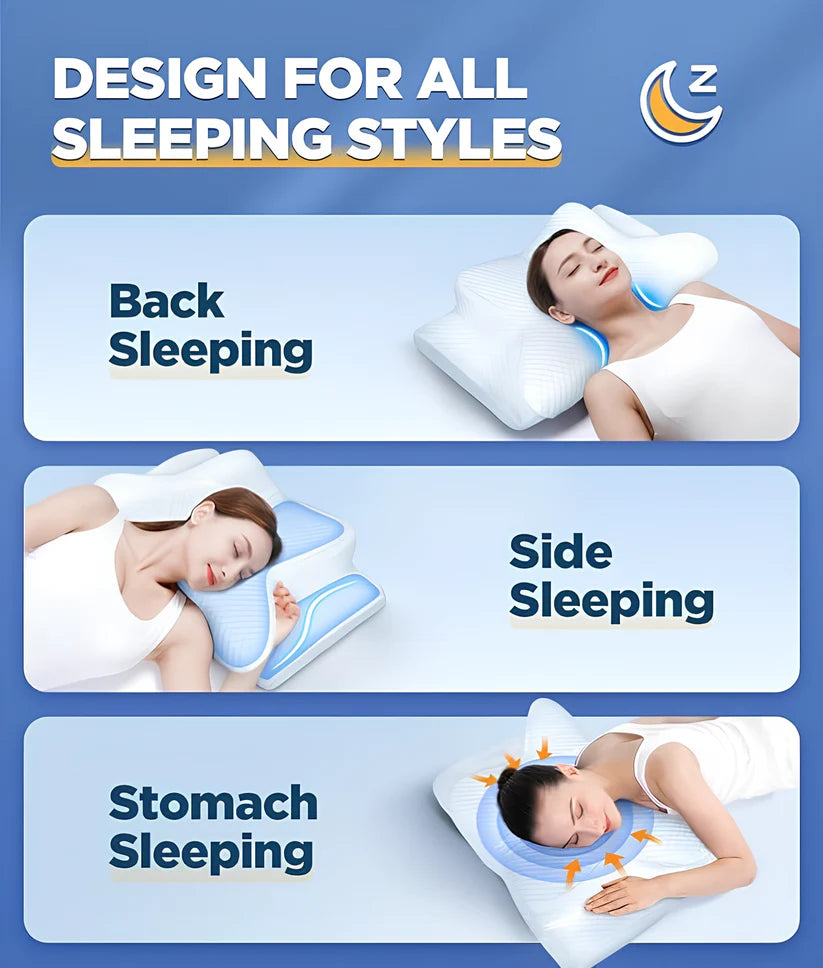 Almohada Cervical Ergonómica Vitalis Orto® - Memory Foam Premium