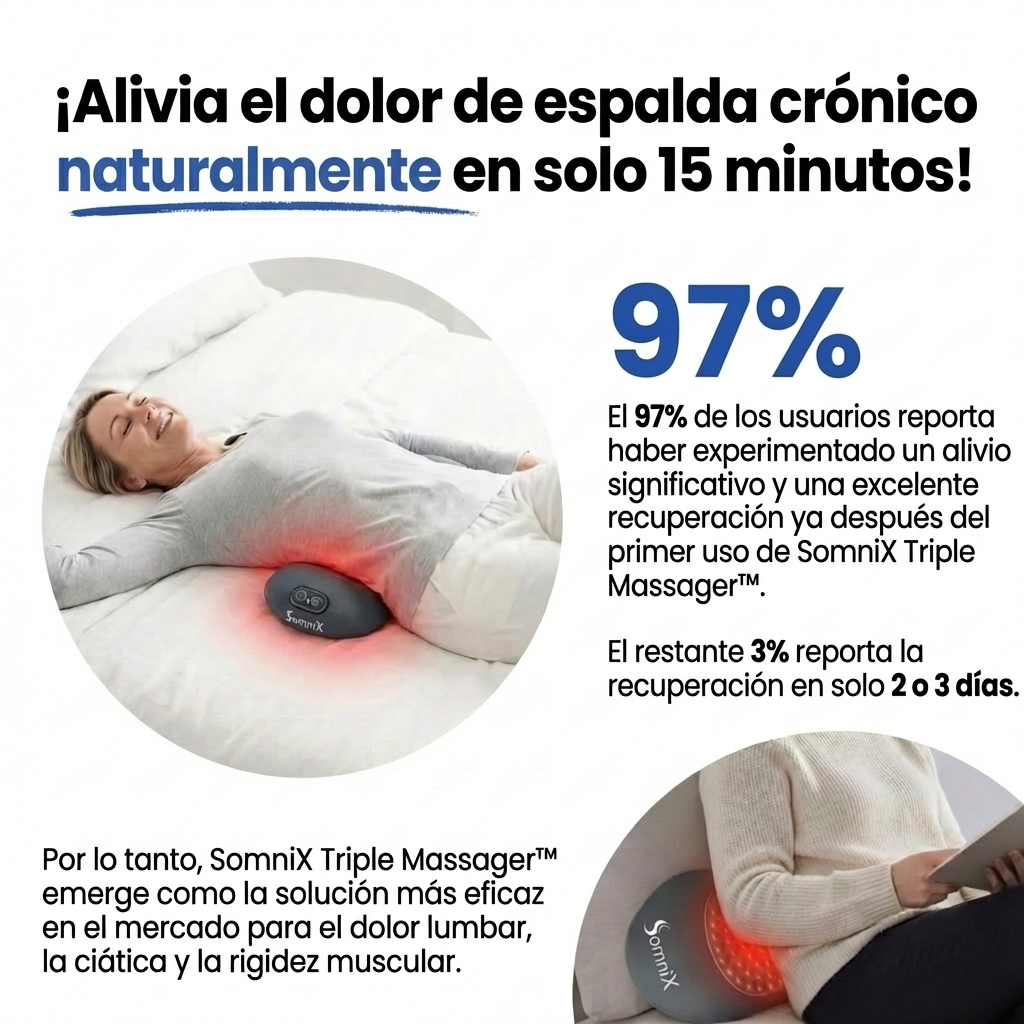 SomniX™ Pro — Masajeador Terapéutico Triple Fusión